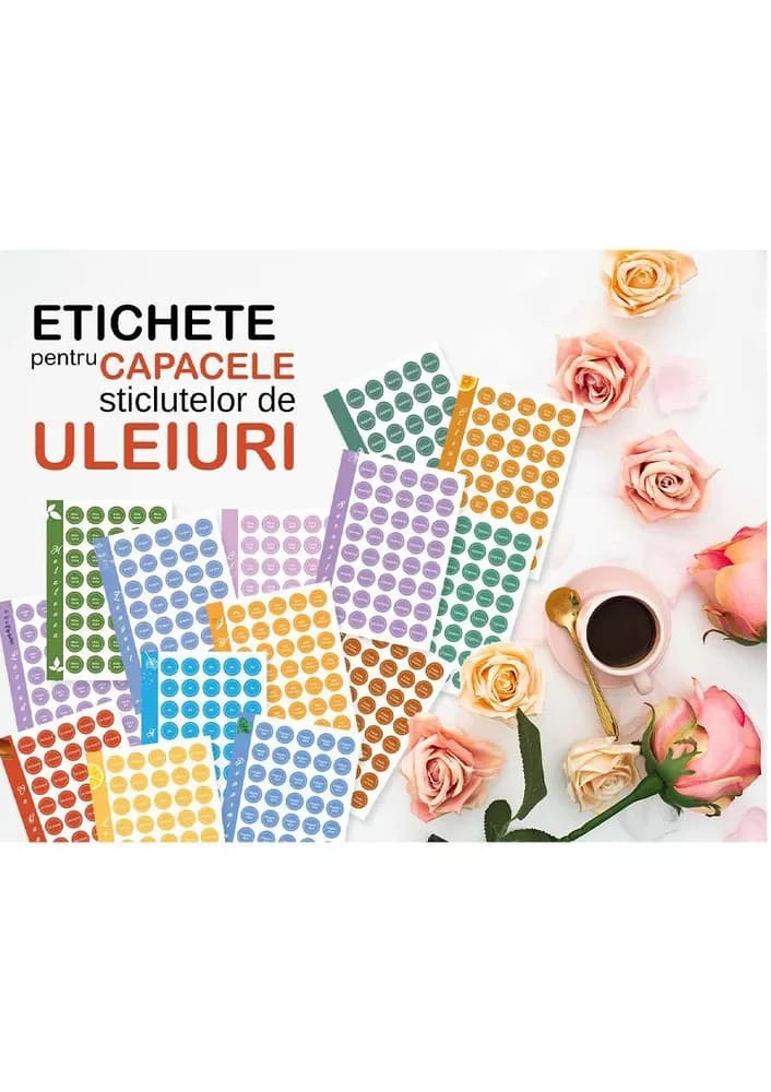 Coperta cărții Etichete pentru capace