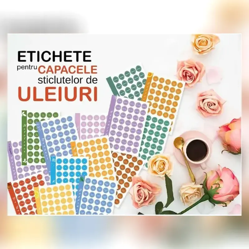 Coperta cărții Etichete pentru capace